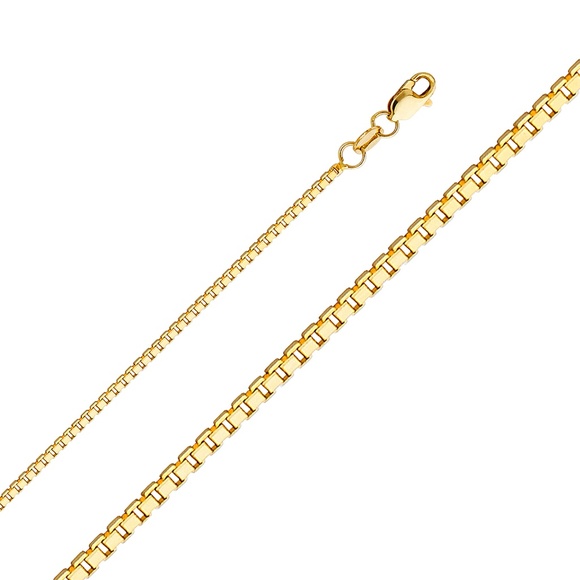 14K Yellow Gold 1.2mm Box Chain - 16"